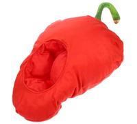 Homoyoyo Chapeau de Cosplay en Peluche Rouge Forme Piment, Accessoire de Fête Carnaval 1 Pièce, Couvre-chef Original Doux et Confortable pour Déguisement Halloween et Accessoires Photo