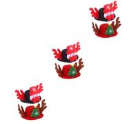 Homoyoyo Chapeau De Noël pour Animaux De Compagnie - 2 Pièces - Costume De Fête pour Chiens Et Chapeaux Festifs Colorés pour Célébrations Hivernales