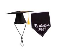 Homoyoyo Chapeau Diplômé et Bavoir Doux Petite Taille Accessoires Textiles pour Chiens Tenue Décorative Confort pour Animaux de Compagnie