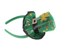 Homoyoyo Chapeau Vert Trèfle Saint-patrick, Léger et Confortable, Serrage-tête en Tissu pour Garçon et Filles, pour Fêtes et Célébrations Hivernales