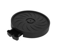 Homoyoyo Chariot à Plantes Rond à roulettes avec Bac à Eau Intégré Support Mobile en Polypropylène Noir Mat 30 CM de Large 4 Roues Silencieuses en Caoutchouc Souple pour Pots