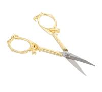 Homoyoyo Ciseaux à Broder Vintage en Acier Inoxydable Doré Petits Ciseaux de Couture Multifonctions pour Artisanat Point de Croix et Coupe de Fils Outil Pratique pour Maison et Atelier