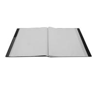 Homoyoyo Classeur à Partitions A4 Noir avec Pochettes Transparentes pour 80 Pages, Dossier Chorale Musical Polyvalent, Porte-partitions Léger et Solide pour Stockage de Musique