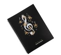 Homoyoyo Classeur de Partitions Musicales A4 Transparent Réutilisable 40 Pages 80 Faces Pochette pour Rangement Musique Bureau École Piano Dossier Partition Piano