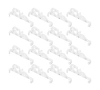 Homoyoyo Clips de Cantonnière Transparents en Acrylique 25 Pouces 24 Pièces pour Stores Horizontaux à Lamelles Courbes de 2 Pouces Supports Invisibles pour Fixation Stable et Discrète