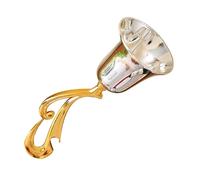 Homoyoyo Cloche à Main Métal Vintage Sonnerie Manuelle Sans Piles Cloche de Service Polyvalente pour Seniors Enseignants et Restaurants