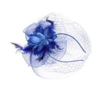 Homoyoyo Coiffe En Maille Superbe Costume Pour Femme Voile De Mariée Chapeau Postiche UV Petit Coiffe De Bal Décoration De Cheveux De Mariage Coiffe En Fil De Maille Coiffe De