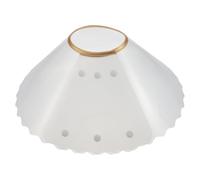 Homoyoyo Collier Élisabéthain Ajustable pour Chien et Chat Taille L Collerette Post-Opératoire Transparente en Matériau Léger Protection Anti-Léchage pour Convalescence Animale