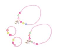 Homoyoyo Collier Et Bracelet Licorne Pour Enfants - Ensemble Personnalisé En Avec Pendentif De Princesse - D'Anniversaire Pour 2 Pièces
