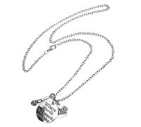 Homoyoyo Collier Musical Pendentif Microphone Chanteur Collier Note de Musique Ornement Musical pour Musicien Bijoux Rock pour Événements Spéciaux 2Pcs