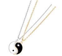Homoyoyo Collier Pendentif Couple Acier Inoxydable Colliers Correspondants Pour Amoureux Et Et Amitié