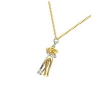 Homoyoyo Collier pour Couple Élégant en Laiton Pendentif Romantique 1 Pièce de Saint-Valentin Bijou de Cou Chic pour Amoureux Design Créatif