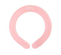 Homoyoyo Collier Rafraîchissant Cou en Gel Refroidissant, Coussinet Froid Réutilisable, Oreiller de Glace Rose Léger, pour Prévention Coup de Chaleur et Sport D'été