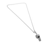 Homoyoyo Collier Sifflet Bling En Métal Avec Pendentif Créatif En Acier Sifflet Avec Cordon Accessoires De Mode Pour Professeur De Gym Fêtes Yoga