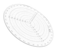 Homoyoyo Compas de Centrage Transparent Cercle Clair et Trou Central Outil de Dessin pour Projets de Bois et Mesures Faciles