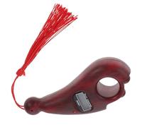 Homoyoyo Compteur de Prières Manuel en Bois Rouge, Perle de Comptage de Doigts Numérique Affichage Led, Compteur de Perles de Bouddha Précis et Confortable pour Contemplation et Prière