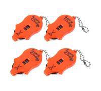 Homoyoyo Compteur de Score de Golf Manuel Forme Souris Orange Noir, Lot de 4 Mini Compteurs Portables Légers avec Porte-clés, Accessoire Golf pour Entraînement et Compétitions