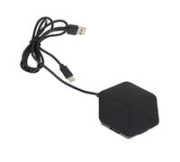 Homoyoyo Concentrateur USB 6 Ports Portable OTG 3.0 Haute Vitesse, Adaptateur Informatique Multifonction pour Bureau, Compatible Dc5v, Noir Connecteur Type-c