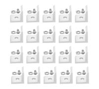 Homoyoyo Connecteur D’Angle en L à 2 Trous pour Profilé Aluminium 20 Pièces - Support Interne en Aluminium Extrudé, Renfort D’Angle pour Assemblage Profilés à Rainure en T, Usage