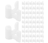 Homoyoyo Connecteurs en Plastique Blanc Accessoires Polyvalents Lot de 100 et Optimisation Espace de Rangement Chaussures pour Étagère à Fils pour Organisation Maison