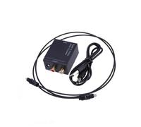 Homoyoyo Convertisseur Audio Numérique vers Analogique Optical Spdif à R Analogique pour TV DVD avec Câble Optique Khz Transmission sans Bruit Électromagnétique
