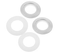 Homoyoyo Convertisseur de Bouton-poussoir de Toilette Double Chasse 2 Pièces Électrolytique Compatible 38mm, Plaque de Conversion Étanche pour Réservoir Wc, Accessoire Réparation Salle