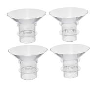 Homoyoyo Convertisseur de Tire-lait Portable en Silicone 4 Pièces, Inserts de Bride Transparents Sûrs et Lavables pour Sein, Accessoires Pratiques pour Allaitement