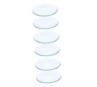 Homoyoyo Coupelle Chauffe Plat en Verre 2Pcs pour Brûleur De Parfum - Anti-Fuite pour Cire Parfumée Et Huile Aromatique Plateau Rond Doublé pour Bougie Wamer