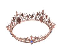 Homoyoyo Couronne Artisanale de Mariage Coiffe Vintage pour Mariée Accessoire de Coiffure Royal Décoratif