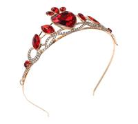 Homoyoyo Couronne de Cheveux de Mariage en Métal Incrustation de Cristaux Scintillants, Design Cœur Luxueux, Léger et Confortable pour Mariée et Fête