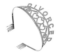 Homoyoyo Couronne De Fête Pour Femmes En Alliage Argenté Taille Unique Serrage-tête Délicat Accessoire De Tête Mariage Anniversaire Divorce