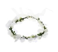 Homoyoyo Couronne de Fleurs Émulation Bandeau Floral Élégant pour Mariage Fête Photographie et Plage