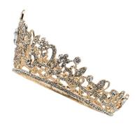 Homoyoyo Couronne de Mariage Cristal pour Mariées Tiare Princesse Brillante avec Strass Accessoire Cheveux Élégant pour Femmes et Filles Bandeau de Mariage Confortable et Résistant