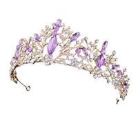Homoyoyo Couronne De Mariée En Strass Baroque Avec Cristaux - Diadème Vintage Doré Pour Mariage - Anniversaire Et Événements Spéciaux Bijoux Élégants Pour Princesse