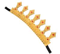 Homoyoyo Couronne de Roi Dorée Ajustable pour Garçons Accessoire Costume Médiéval Léger et Confortable pour Anniversaire Fête et Cosplay