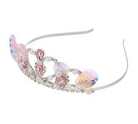 Homoyoyo Couronne de Sirène avec Perles et -tête à Thème Océan Accessoire Princesse pour Anniversaire et Cosplay Garçon Fille