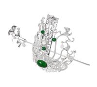 Homoyoyo Couronne Hanfu Chinoise Ancienne pour Hommes, Ensemble de Bâtonnets et Épingles à Cheveux Vintage, Accessoires Coiffure Cosplay et Photographie Costume, Couvre-Chef Style