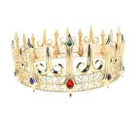 Homoyoyo Couronne Médiévale Gothique pour Homme avec Accessoire de Costume Roi pour Bal Cosplay et Représentations Historiques