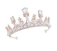 Homoyoyo Couronne Princesse Garçon Fille Confortable et Bandeau Cheveux Or avec Gros Cheveux pour Fête et Anniversaire Fille