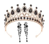 Homoyoyo Couronne Strass Bijoux Mariage Ensemble Pendantes Pour Femme Renaissance Anniversaire Et Décoration De Fête
