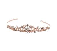 Homoyoyo Couronne Vintage Cristal pour Mariage Tiara Rose avec Design de Branches Vignes pour Accessoires de Fête Mariage Headdress