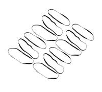 Homoyoyo Courroie Plate en Caoutchouc 4mm pour Magnétophone à Cassette Et Lecteur DVD, Jeu De 40 Pièces, Réparation Et Entretien, Compatible Enregistreur Portable, Noir