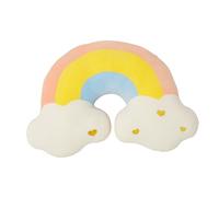 Homoyoyo Coussin Arc-Ciel Décoratif Peluche Forme Nuage Coussin Arc-Ciel pour Chambre Bureau Ou Voiture