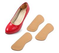 Homoyoyo Coussinets Auto-Adhésifs pour Talons Hauts en Cuir de Vachette Jaune 1 Coussinet Confortable Antidérapant Protection Frictions pour Chaussures à Talons