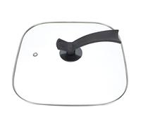 Homoyoyo Couvercle Carré Verre Transparent Pour Poêle Électrique Multifonction Protection Anti-éclaboussures Accessoire De Cuisine Pratique Et Robuste