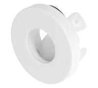 Homoyoyo Couvercle Décoratif Blanc en Cuivre et Plastique, Prévention des Odeurs Risques de Bouchage pour Trop-plein de Lavabo 22-24mm Adapté aux Éviers de Salle de Bain Cuisine
