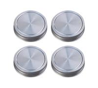Homoyoyo Couvercles De Bocaux En Acier Inoxydable - Lot De 4 Couvercles Étanches De 86 Mm Pour Bocaux - Idéal Pour Stockage Congélation Et Conservation Des Aliments