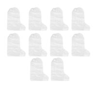 Homoyoyo Couvre-Chaussures Imperméables Jetables en Polyéthylène Élastique 10 Pièces Transparentes pour Maison et Jardin Couleur Aléatoire