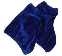 Homoyoyo Couvre-Patins à Glace 1 Paire Taille M Bleu Marine en Polyester Souple et Résistant à L’Usure, Housse Lavable Protège-Bottes Portable pour Patinage Artistique et Roller,