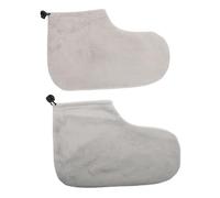 Homoyoyo Couvre-pieds En Cire De Paraffine Pour Thérapie Des Pieds, Taille Unique, Maintien Thermique, Soin Spa Pour Pieds à Domicile, En Tissu Gris Élastique